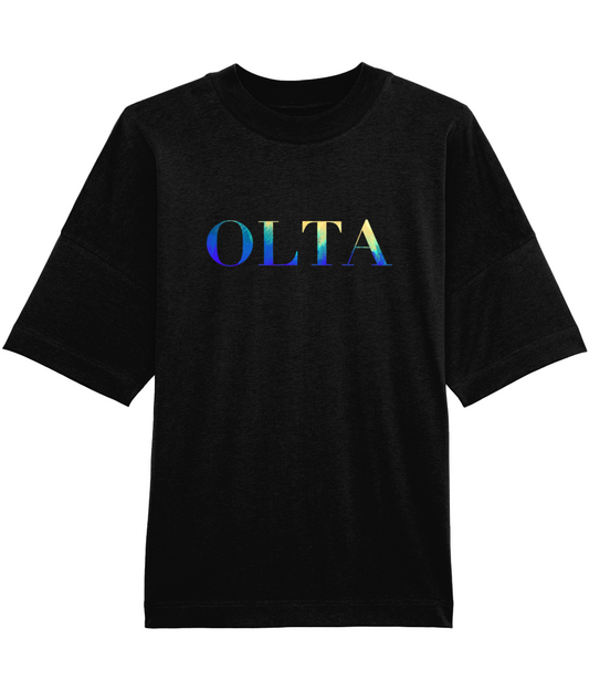 Oversized OLTA T-shirt - Textured gradient