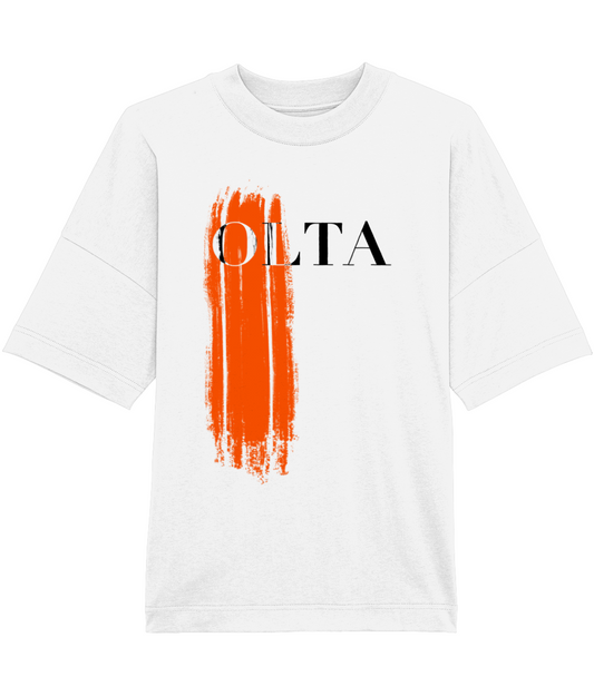 Oversized Burnt orange Oil OLTA T-shirt - Light