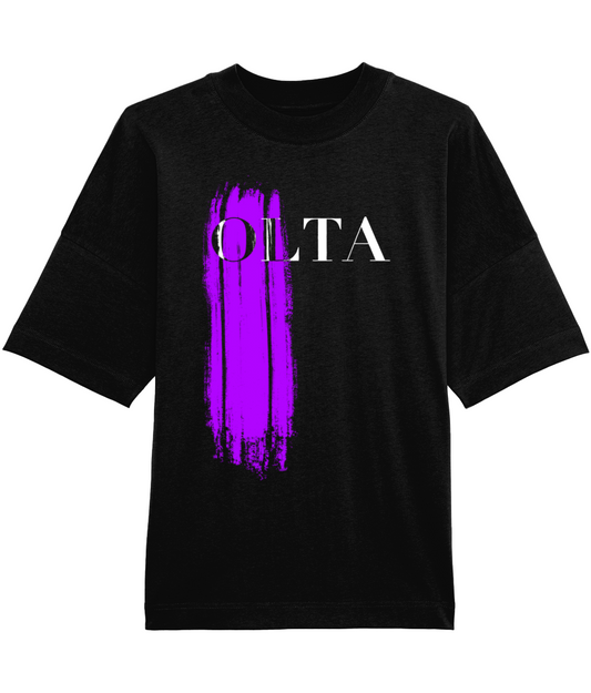 Oversized Purple Oil OLTA T-shirt - Dark