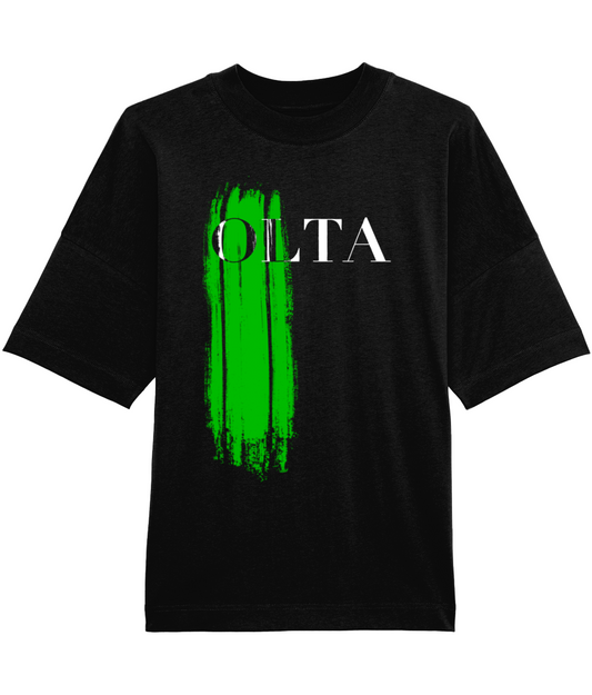 Oversized Green Oil OLTA T-shirt - Dark