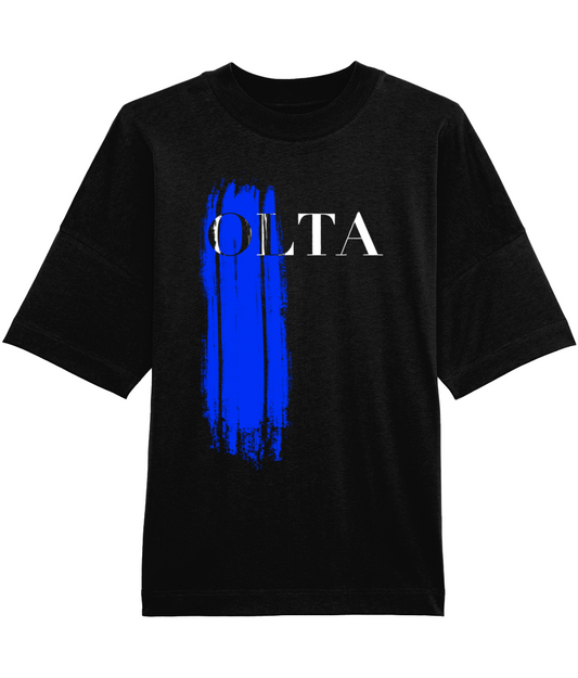 Oversized Blue Oil OLTA T-shirt - Dark