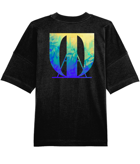 Oversized OLTA T-shirt - Textured gradient