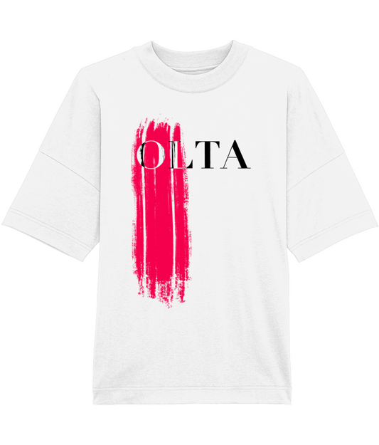 Oversized Hot pink Oil OLTA T-shirt - Light