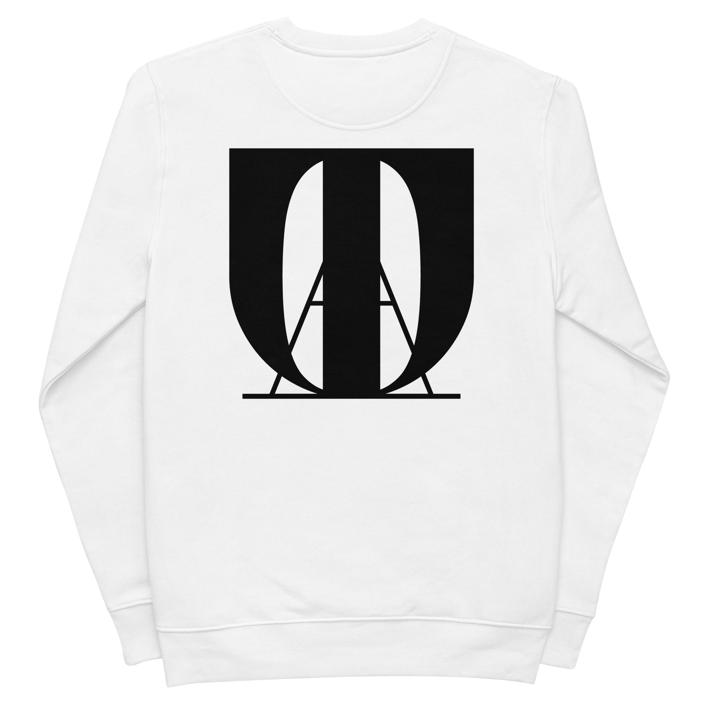 OLTA White eco sweatshirt - Logo on Back