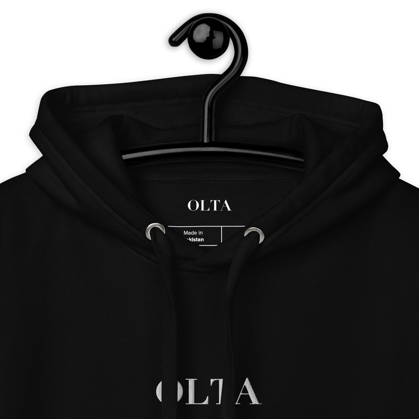 OLTA Black Hoodie - Embroidered