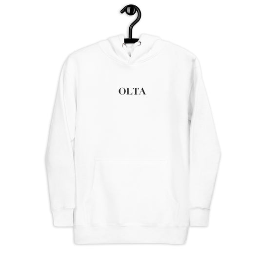 OLTA White Hoodie - Embroidered