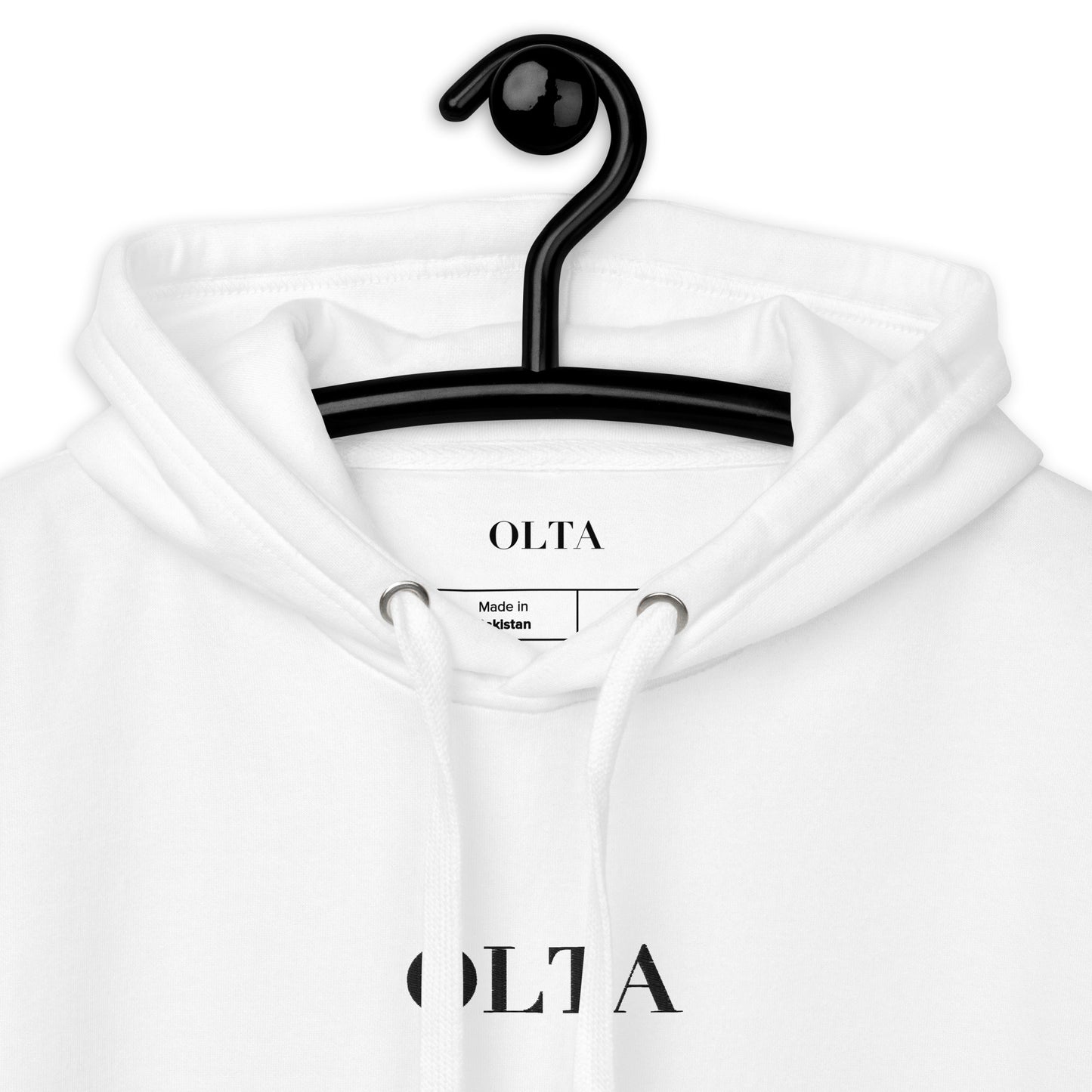 OLTA White Hoodie - Embroidered